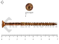 Саморезы Конструкционные, потай Torx, желтый цинк   4.0х 70 мм (200 шт) 