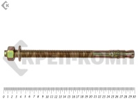 Анкер клиновой 20х300, желтый цинк (10шт)