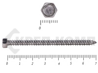 Саморез с шестигранной головой Нержавейка DIN7976 А2 5,5х70 "МОСКРЕП" (200шт)