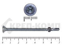 Саморезы Конструкционные, потай Torx, цинк с нарез. ушками на наконечнике  4.8х70 (200 шт)