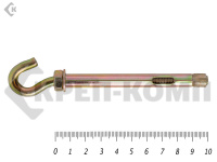 Анкер с крюком м6 8х100 (50шт)