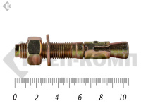 Анкер клиновой 16х105, желтый цинк (25шт)