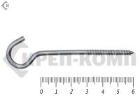 Шуруп с полукольцом 4х60 (350шт)