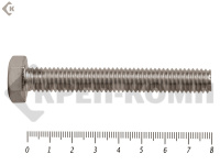 Болты с полной резьбой, нержавеющие DIN933 А2 8х 80 (480 шт)