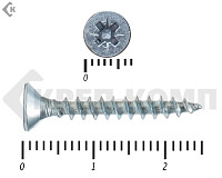 Саморез белый цинк POZY 3,5х25 (150шт)