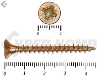 Саморез желтый цинк POZY 5х 45 (40шт)