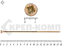 Саморез желтый цинк POZY 6х180 Фасовка (50шт)