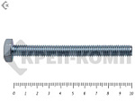 Болт полная резьба, цинк DIN933 6х100 пр.5,8 (10шт) – фото